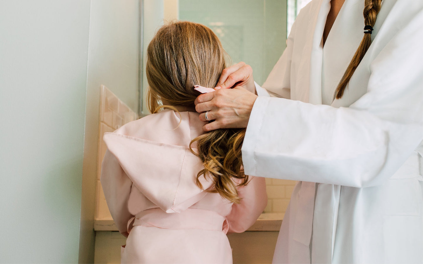 Pink Hooded Child's Bath Cover Up